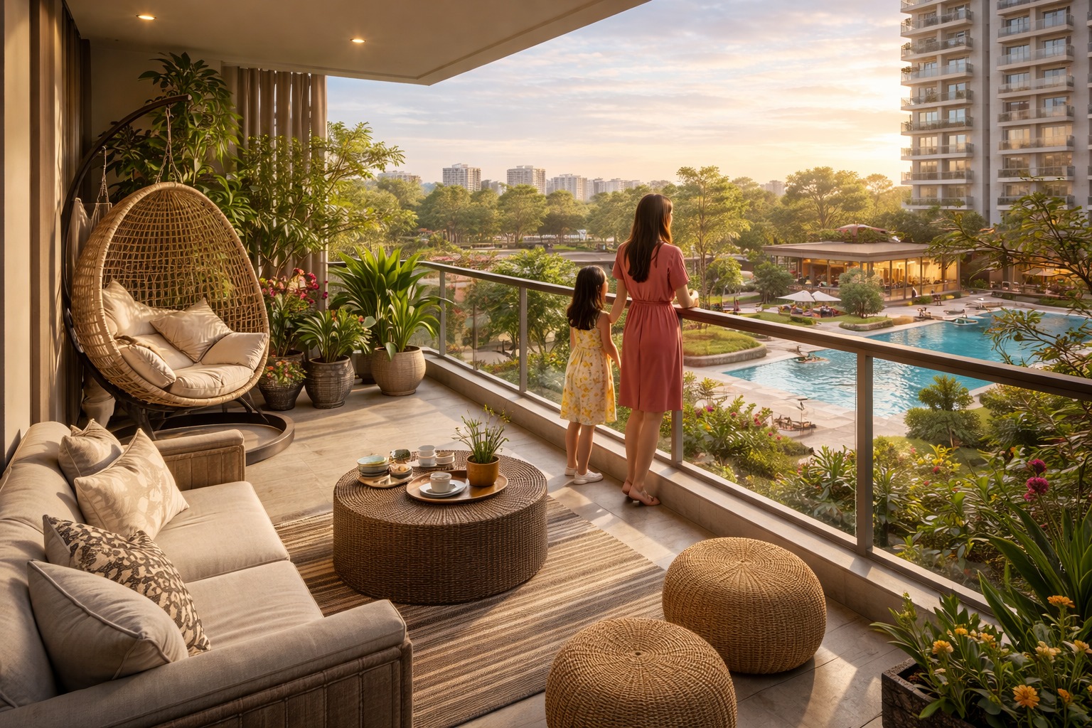 Aaroham Balcony View